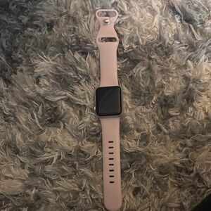 Apple Smartwatch with Light Pink Band
